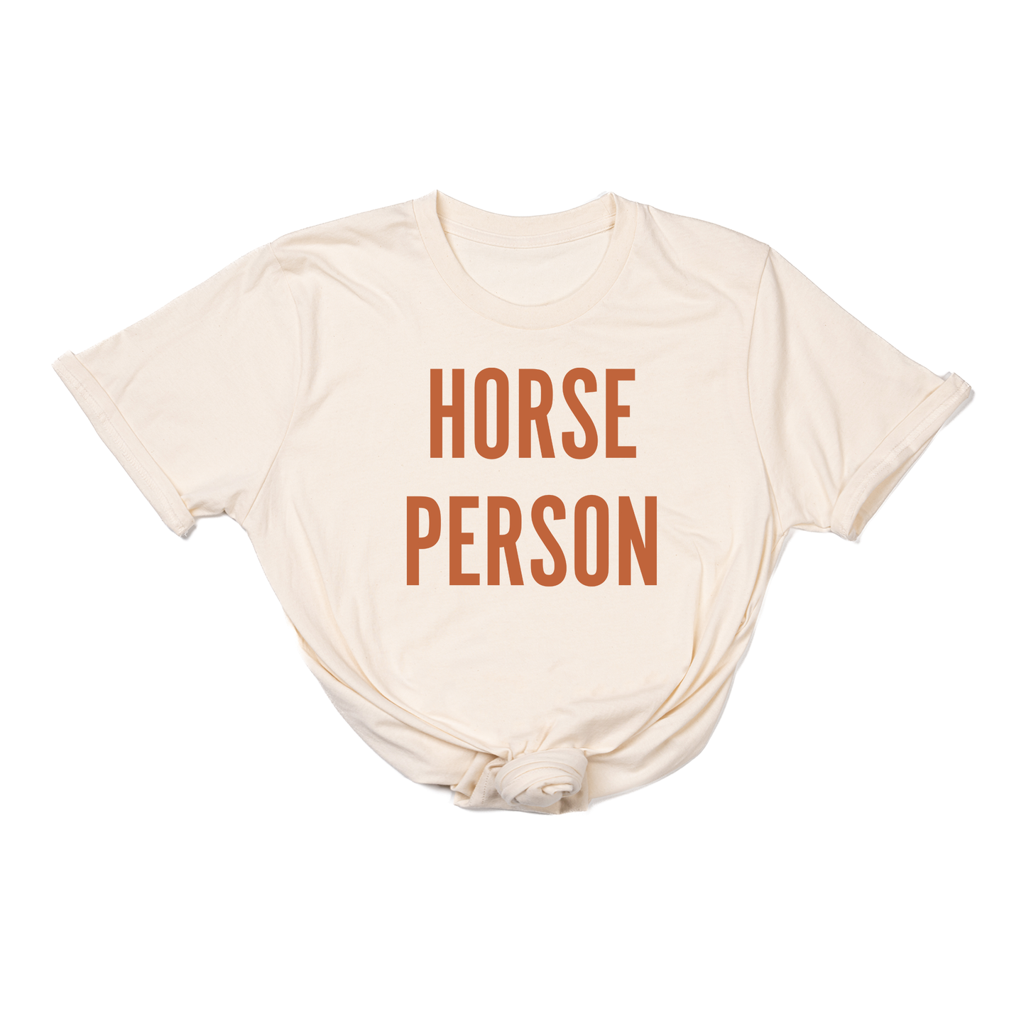 Horse Person (Rust) - Tee (Natural)