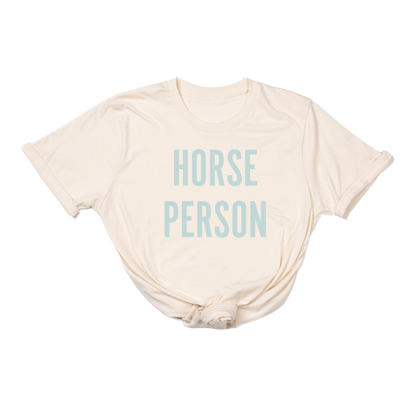 Horse Person (Sky) - Tee (Natural)