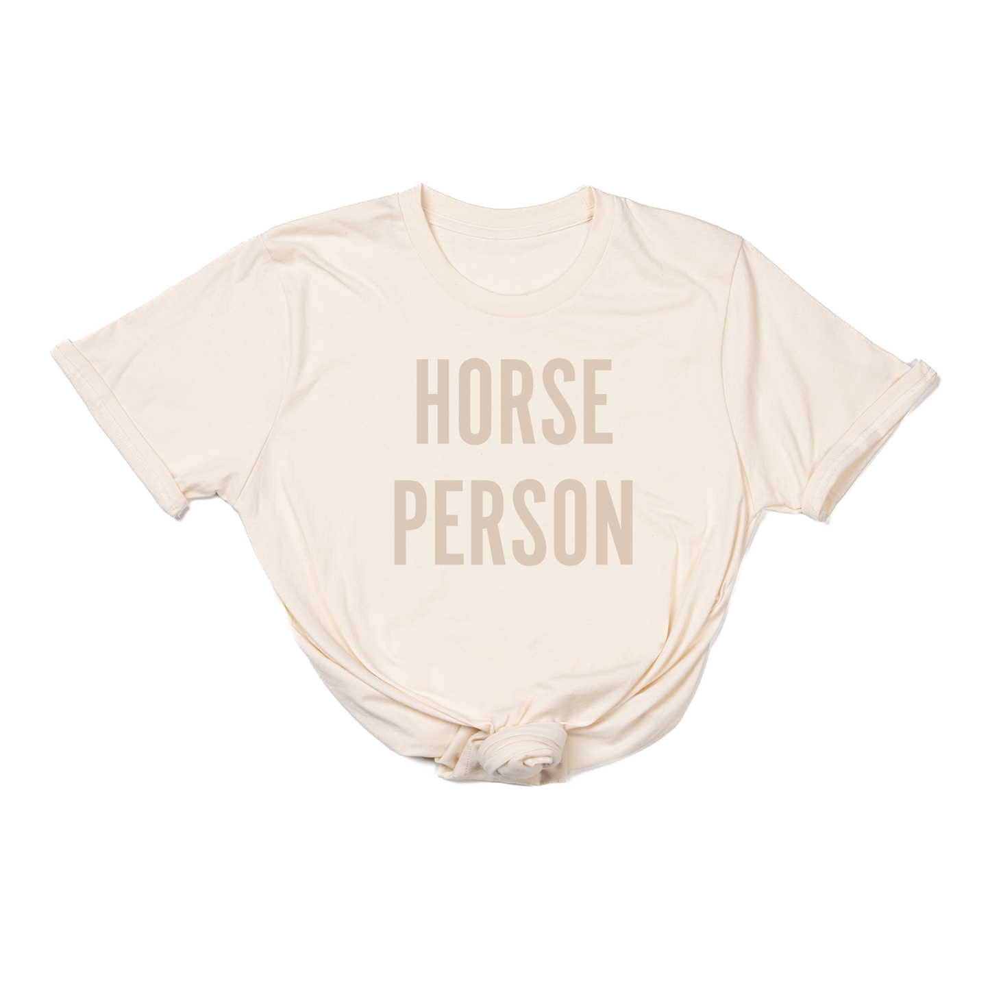 Horse Person (Stone) - Tee (Natural)
