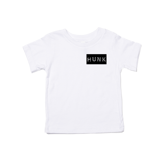 Hunk Old School Label (Pocket) - Kids Tee (White)