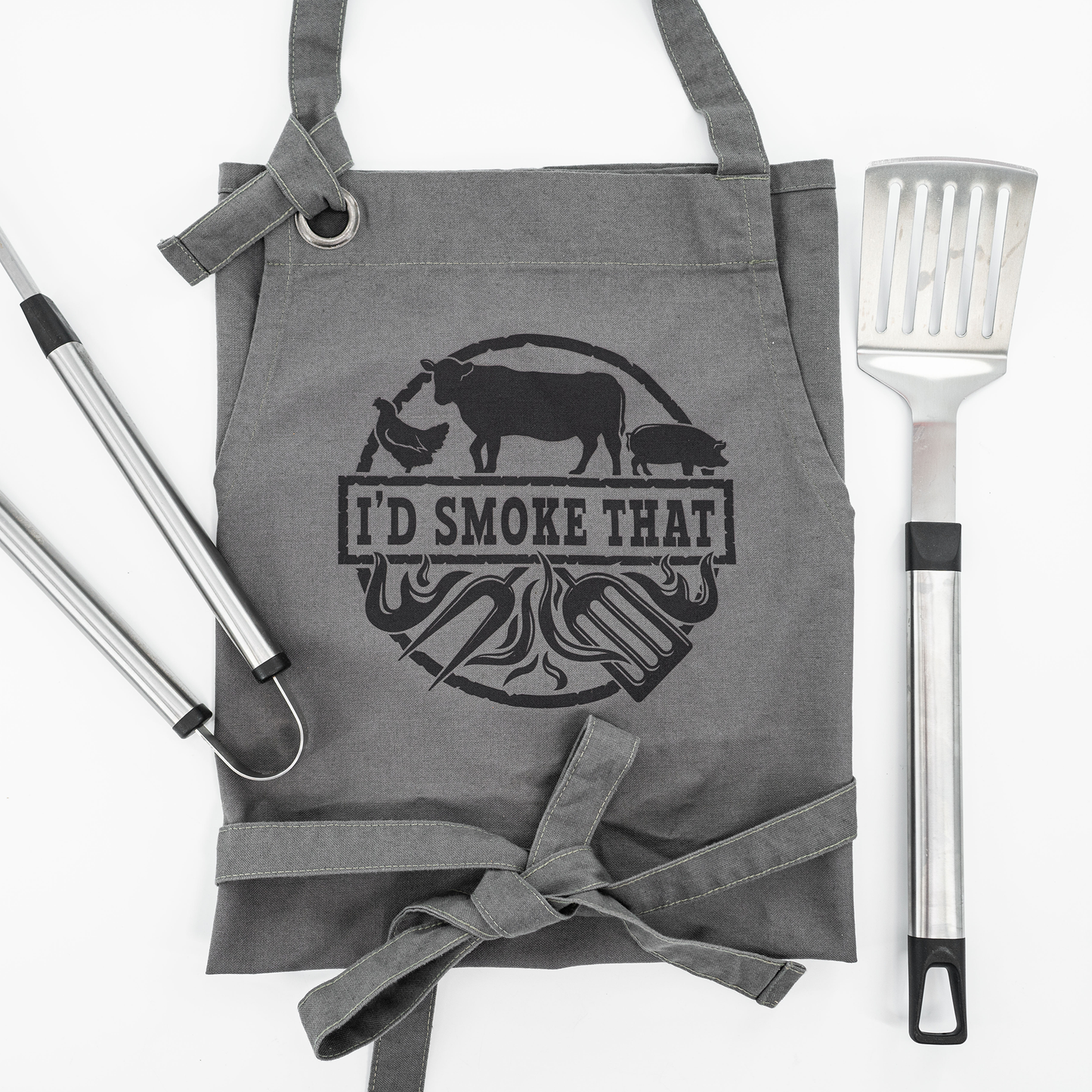 I'd smoke that - Apron (Gray)