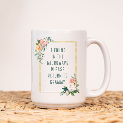 If found in the microwave please return to... (Custom Name) - Coffee Mug (White)