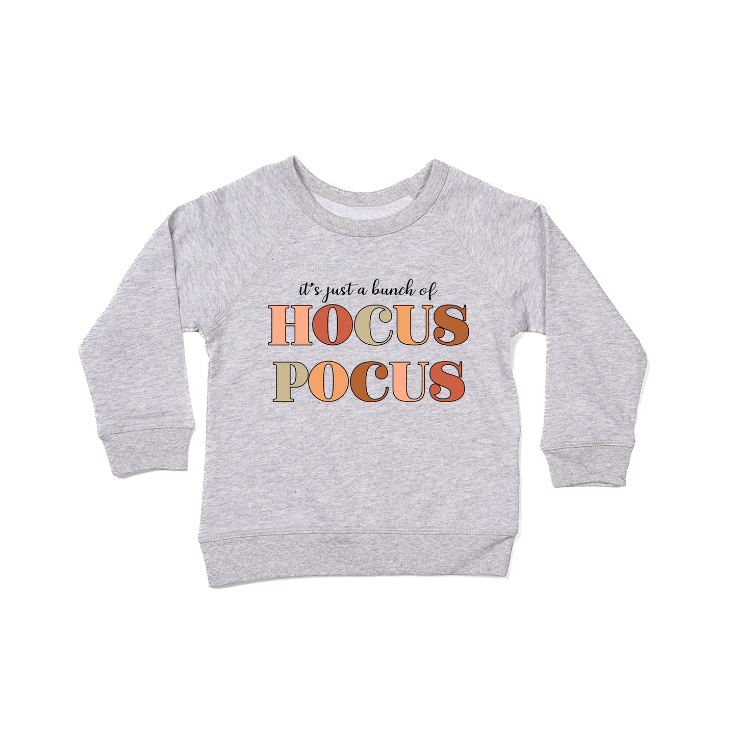 It's Just A Bunch of Hocus Pocus (Black) - Kids Sweatshirt (Heather Gray)