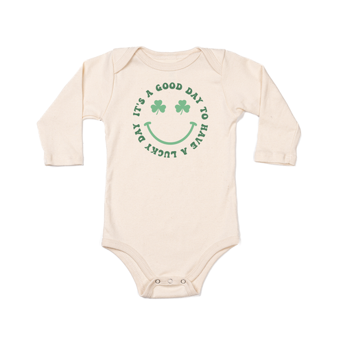 It's a good day to have a Lucky day (St. Patrick's) - Bodysuit (Natural, Long Sleeve)