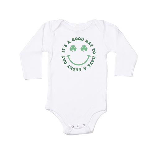 It's a good day to have a Lucky day (St. Patrick's) - Bodysuit (White, Long Sleeve)