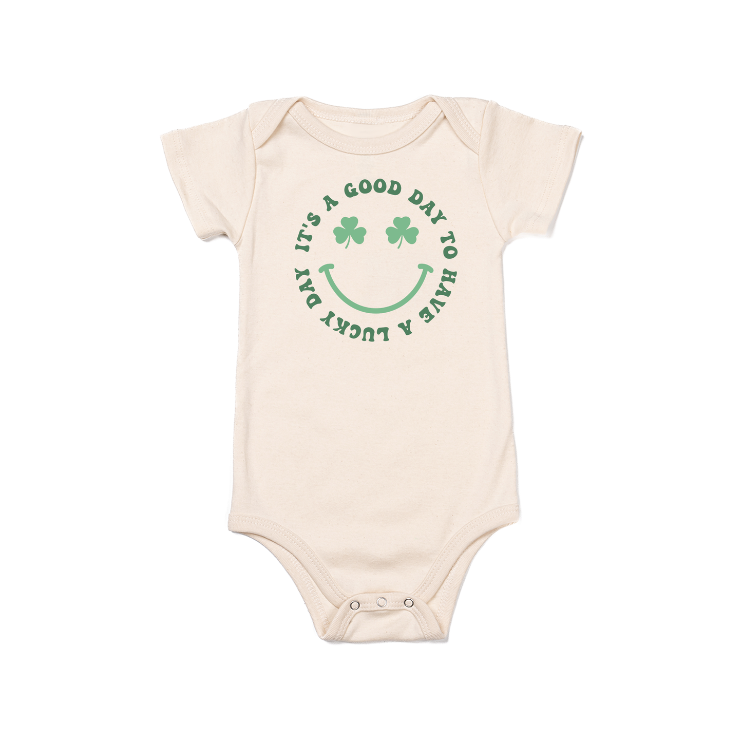 It's a good day to have a Lucky day (St. Patrick's) - Bodysuit (Natural, Short Sleeve)