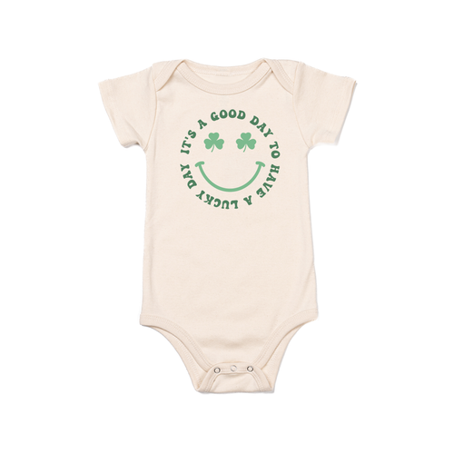 It's a good day to have a Lucky day (St. Patrick's) - Bodysuit (Natural, Short Sleeve)