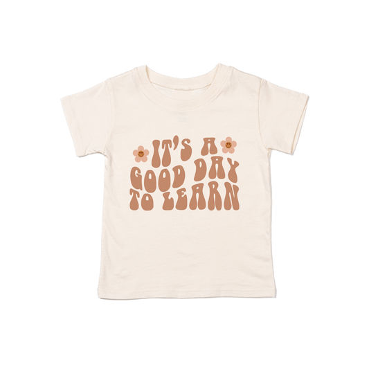 It's a Good Day to Learn - Kids Tee (Natural)