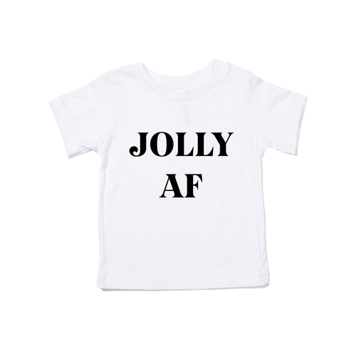 Jolly AF (Black) - Kids Tee (White)
