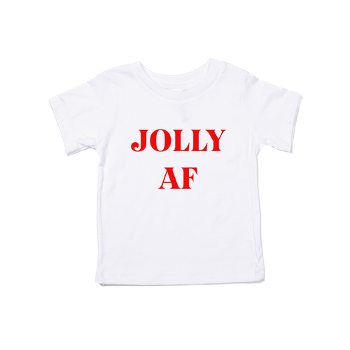 Jolly AF (Red) - Kids Tee (White)
