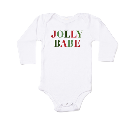 Jolly Babe - Bodysuit (White, Long Sleeve)