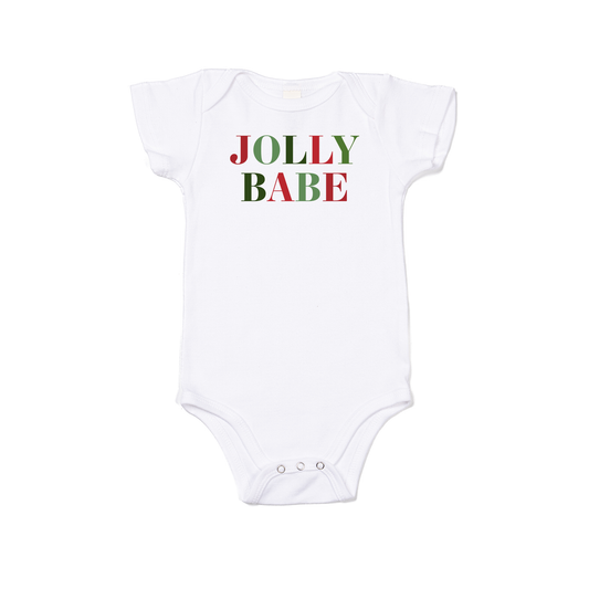 Jolly Babe - Bodysuit (White, Short Sleeve)