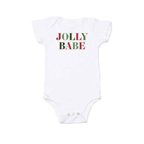 Jolly Babe - Bodysuit (White, Short Sleeve)