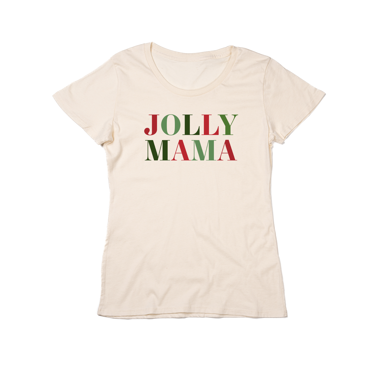 Jolly Mama - Women's Fitted Tee (Natural)