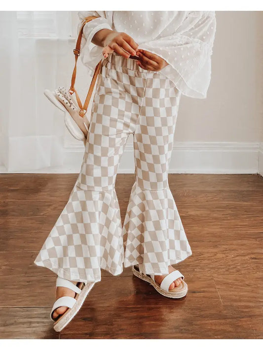 Keely Bell Bottoms - Checkered