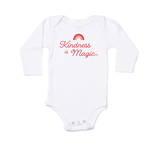 Kindness is Magic - Bodysuit (White, Long Sleeve)