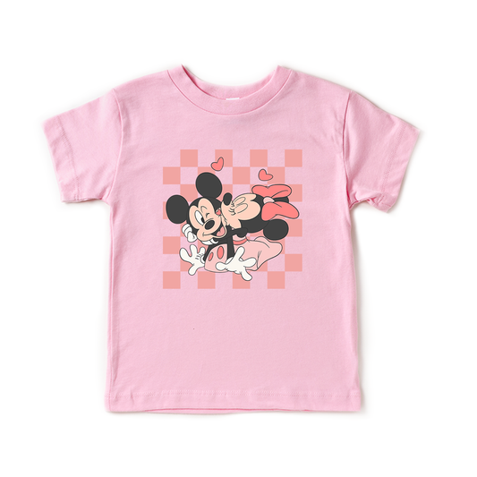 Kiss Me Magical Mouse - Kids Tee (Pink)