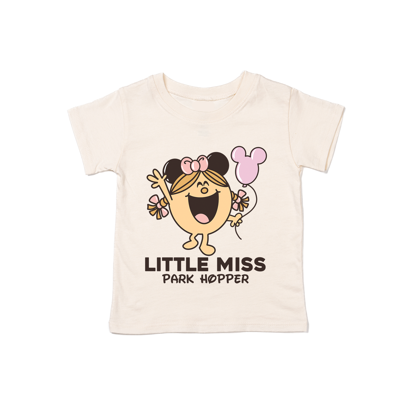 Little Miss Park Hopper - Kids Tee (Natural)