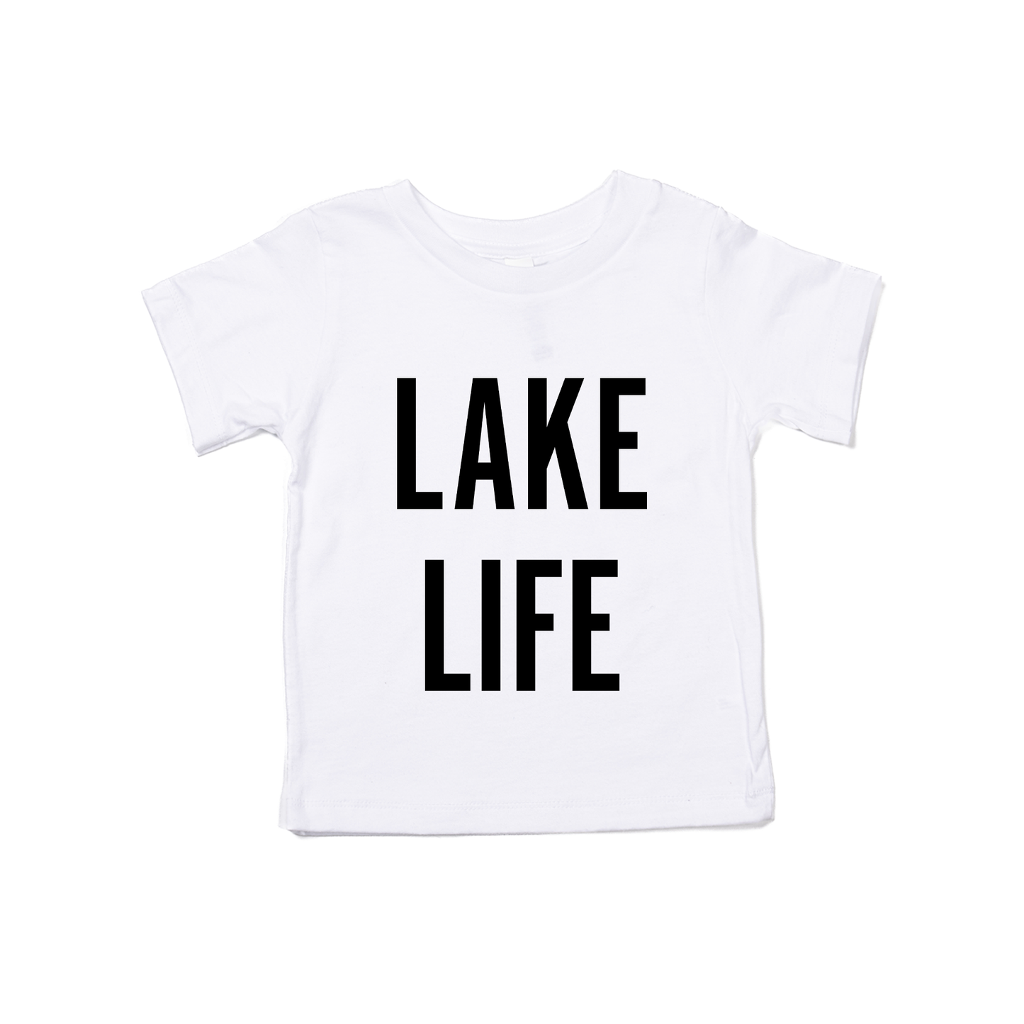 Lake Life (Black) - Kids Tee (White)