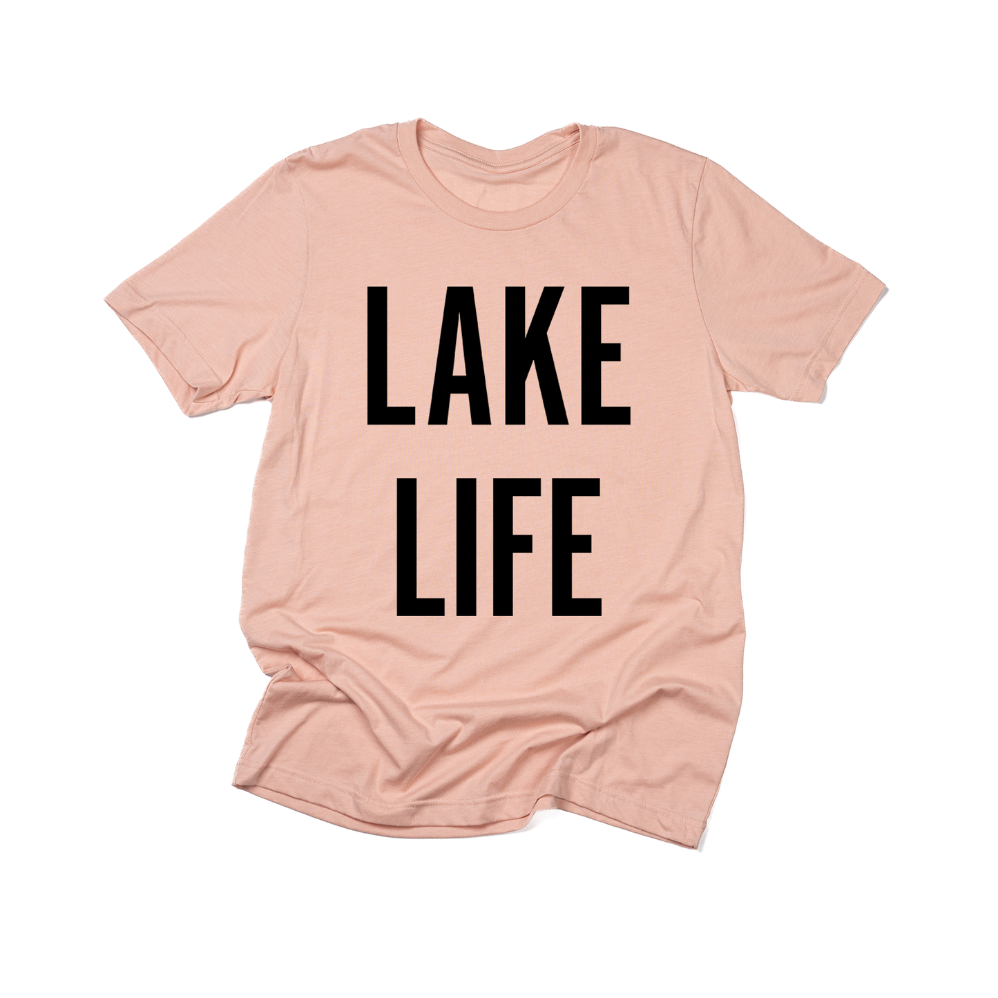 Lake Life (Black) - Tee (Peach)