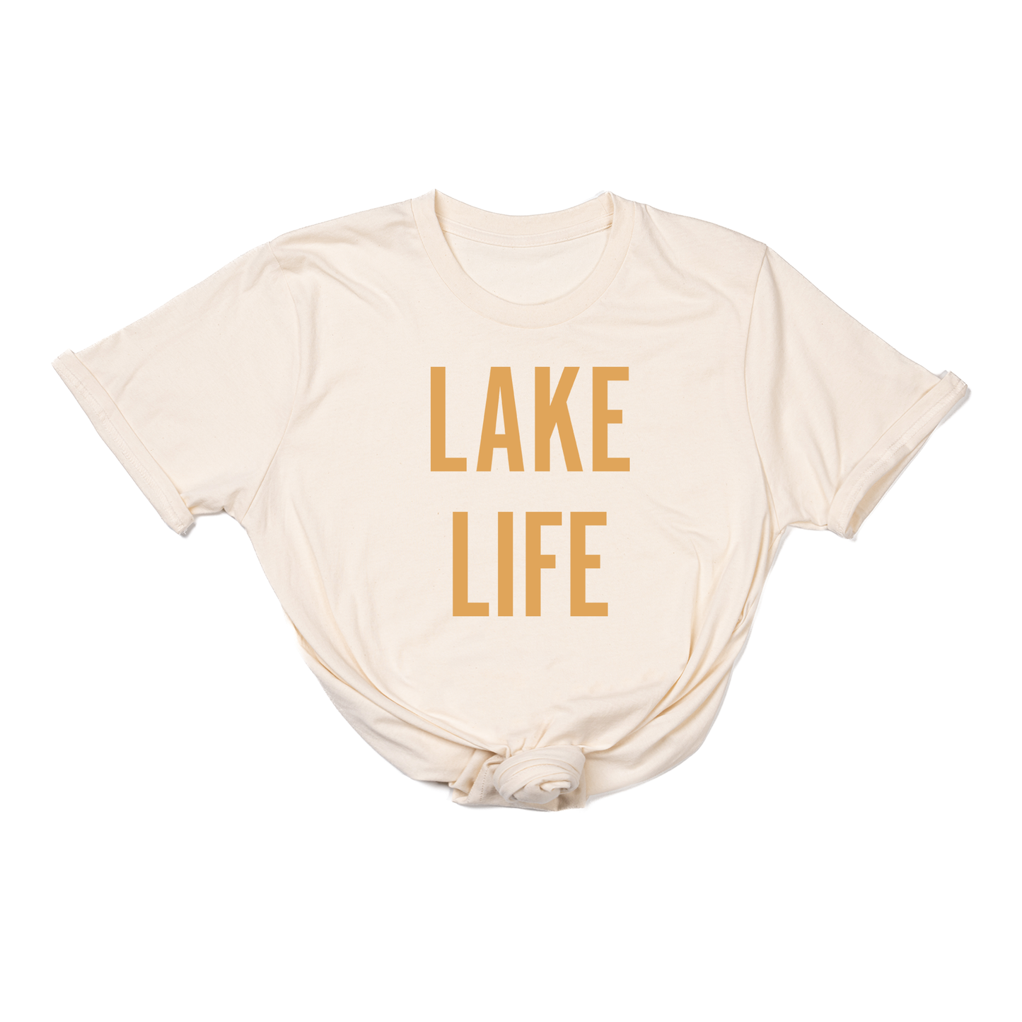 Lake Life (Mustard) - Tee (Natural)