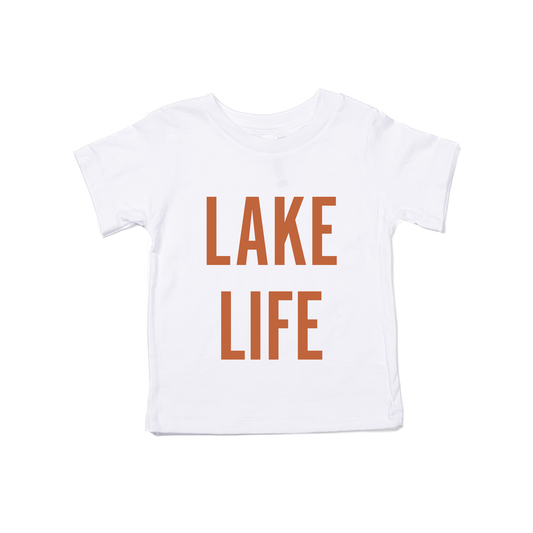 Lake Life (Rust) - Kids Tee (White)