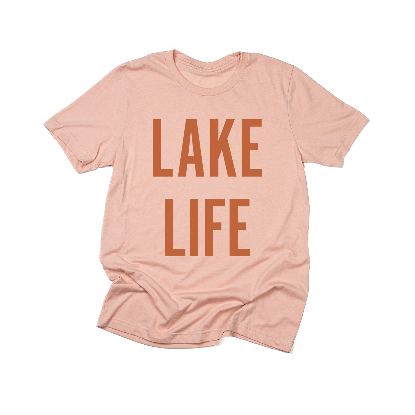 Lake Life (Rust) - Tee (Peach)