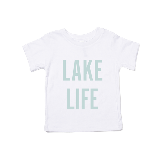 Lake Life (Sky) - Kids Tee (White)