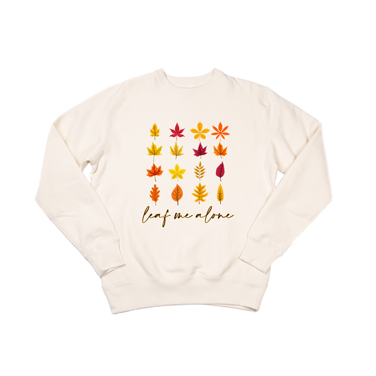 Leaf Me Alone - Heavyweight Sweatshirt (Natural)