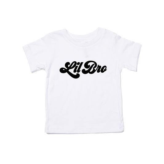 Lil Bro (Retro, Black) - Kids Tee (White)