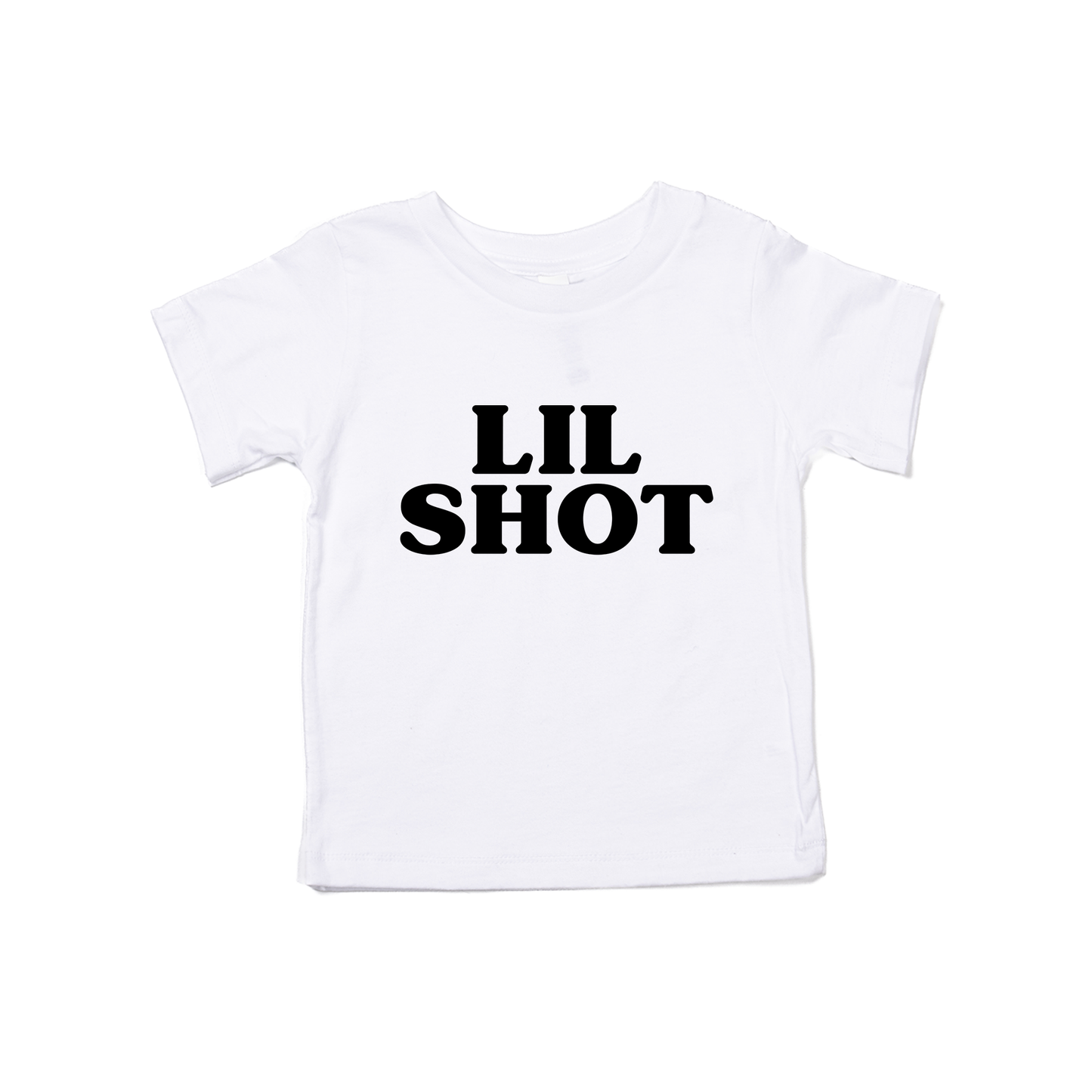 LIL SHOT (Black) - Kids Tee (White)