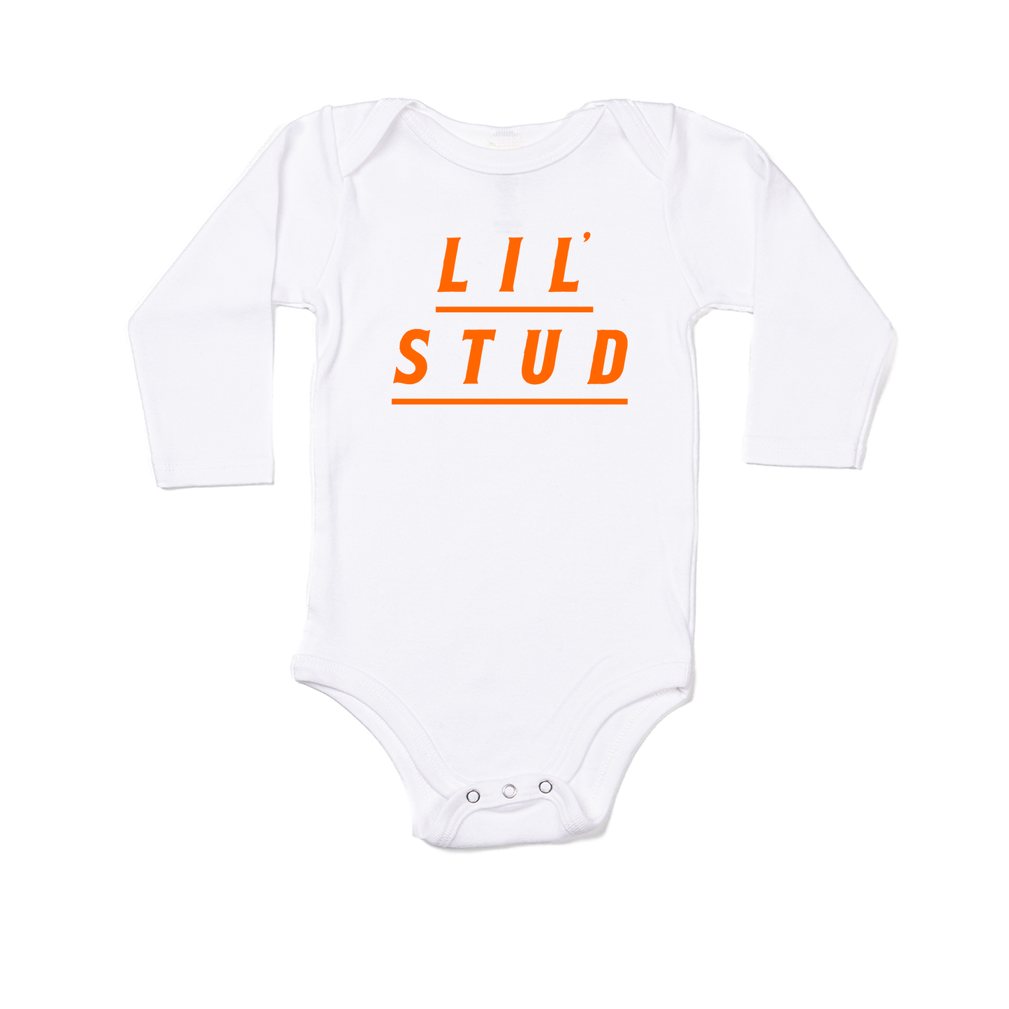 LIL' STUD - Bodysuit (White, Long Sleeve)