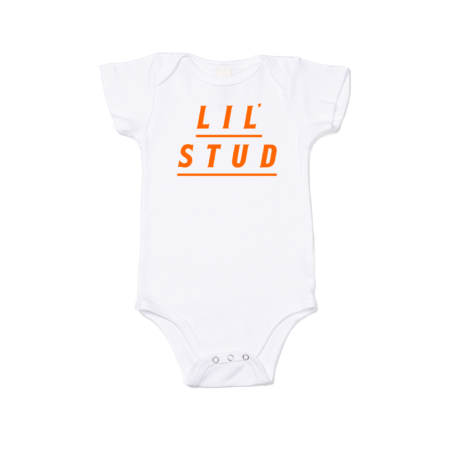 LIL' STUD - Bodysuit (White, Short Sleeve)