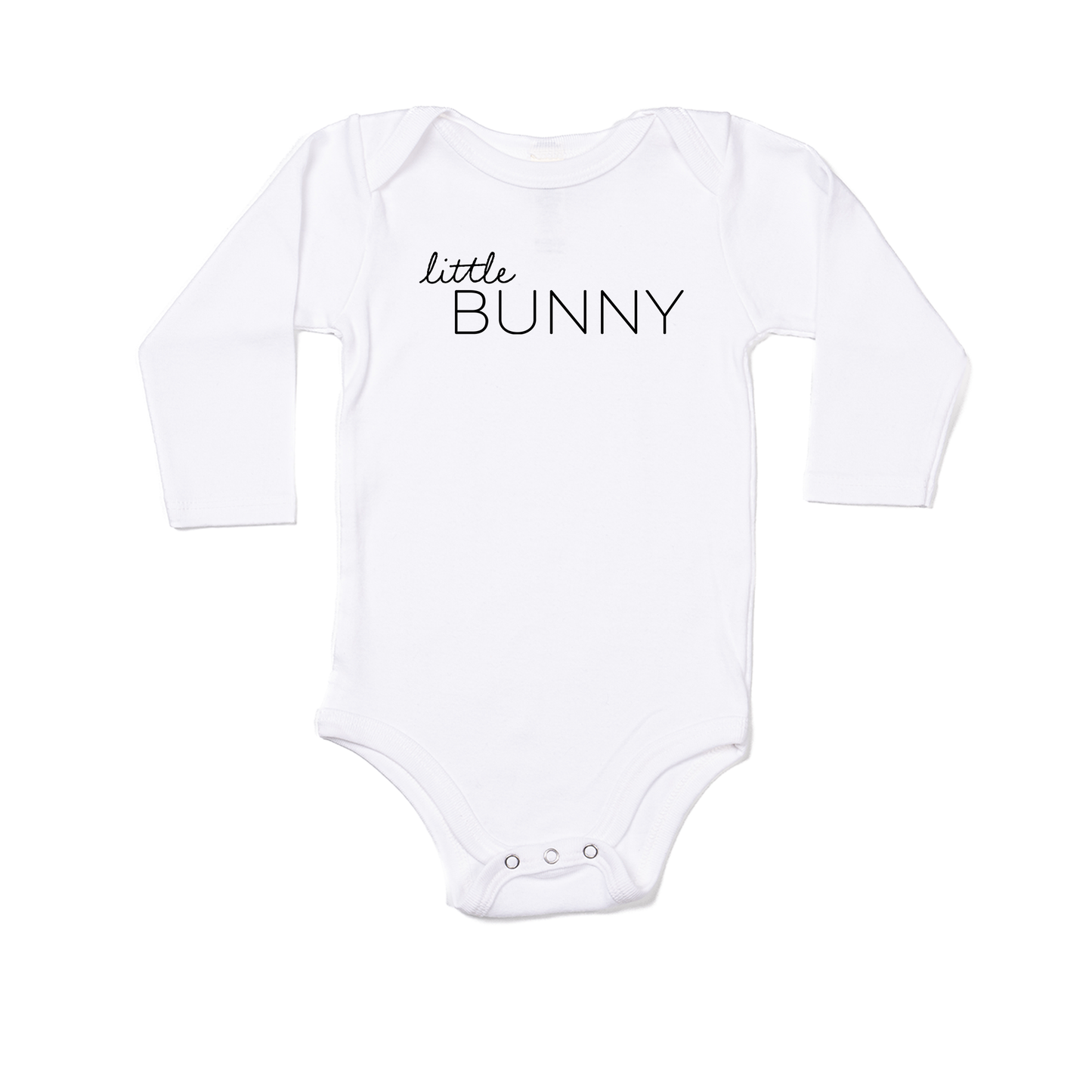 Little Bunny - Bodysuit (White, Long Sleeve)