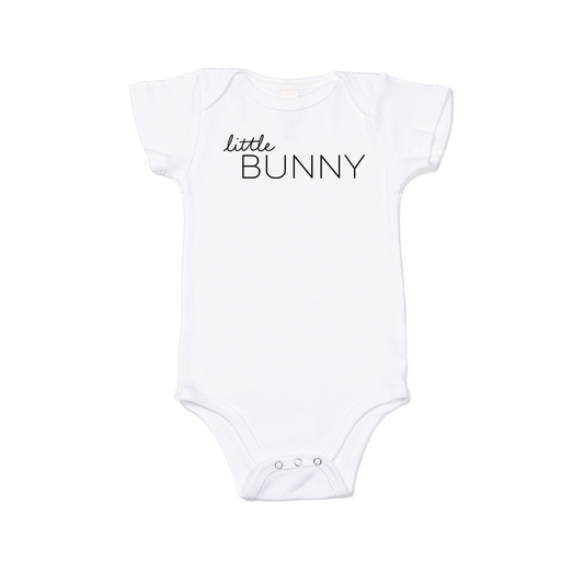 Little Bunny - Bodysuit (White, Short Sleeve)