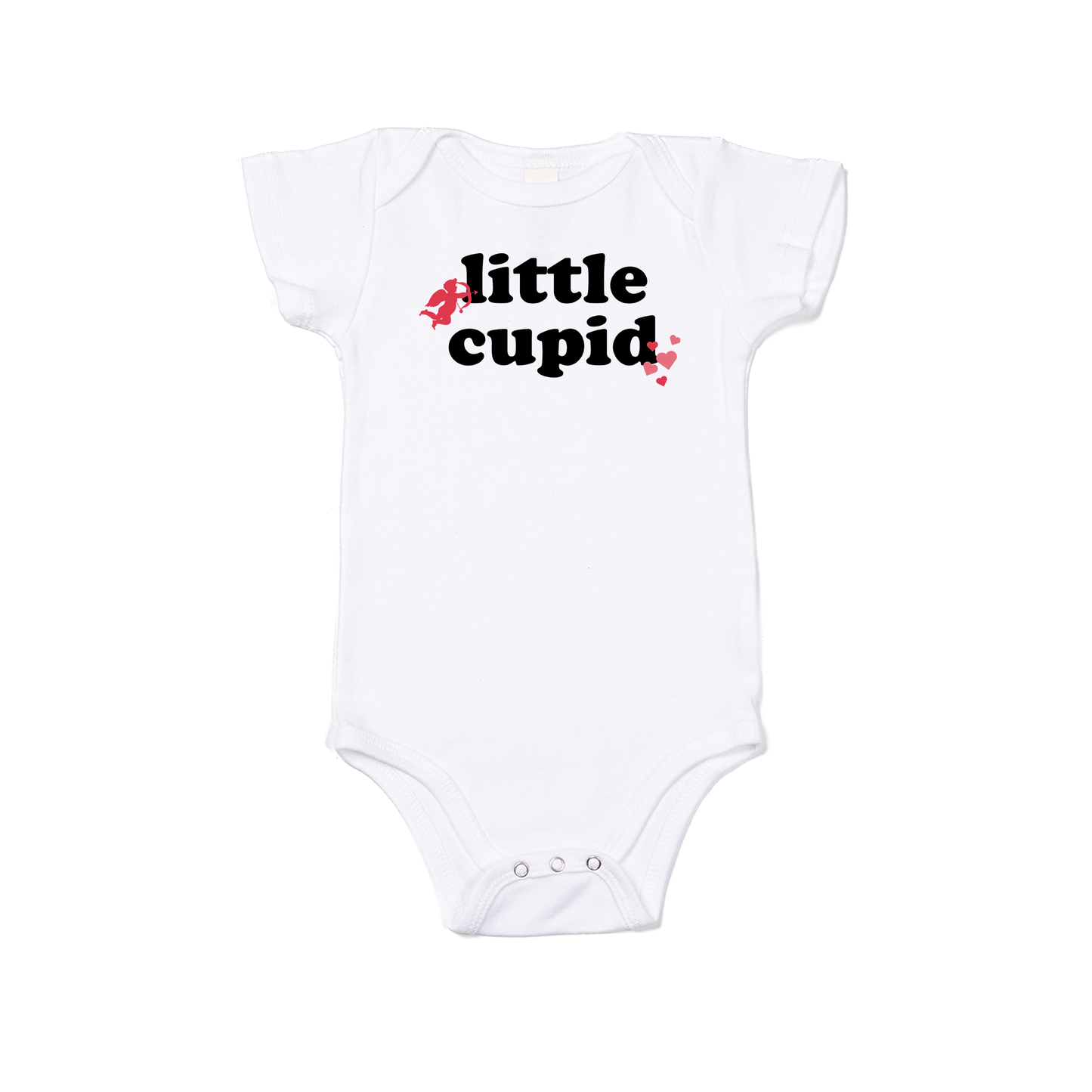 Little Cupid - Bodysuit (White, Short Sleeve)