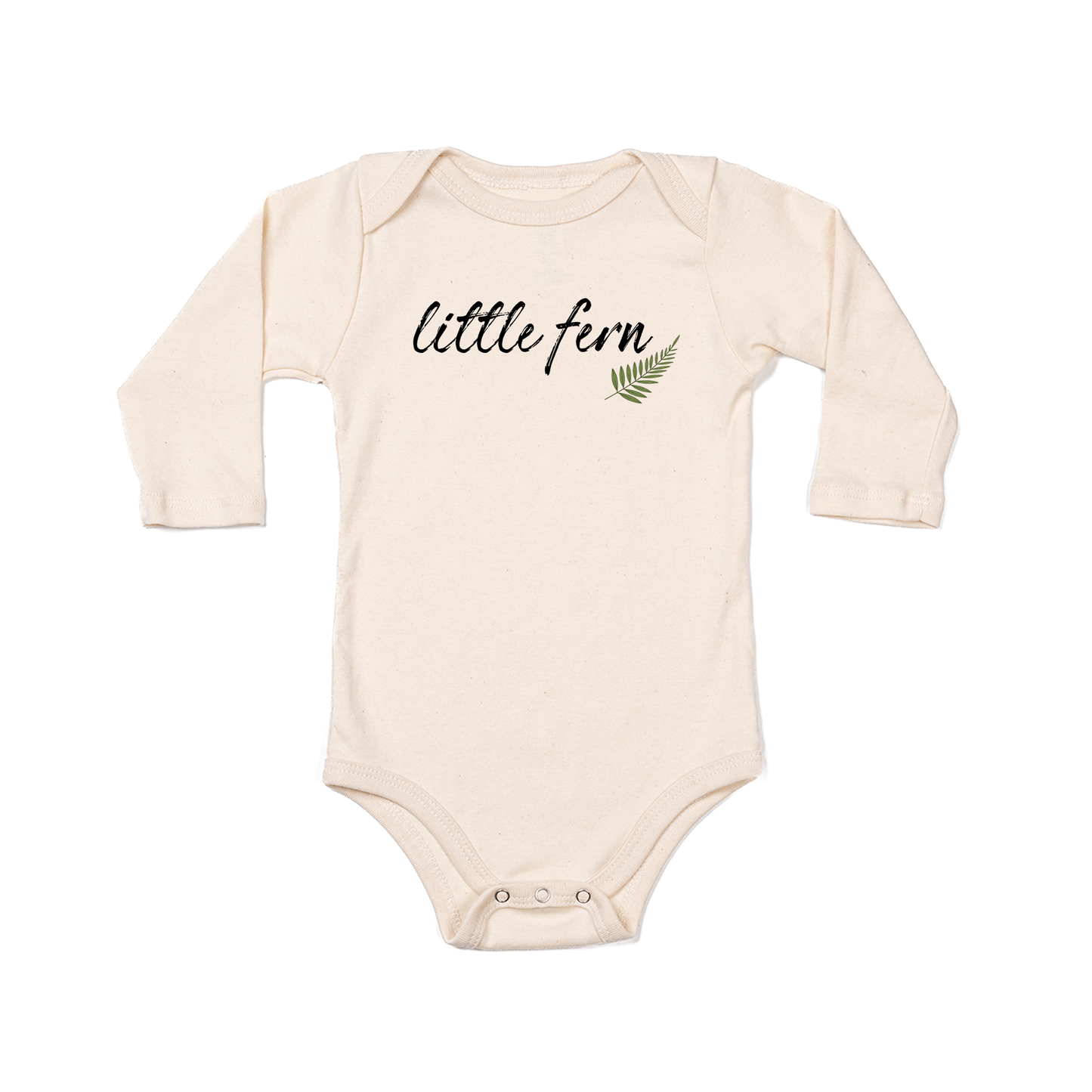 Little Fern - Bodysuit (Natural, Long Sleeve)