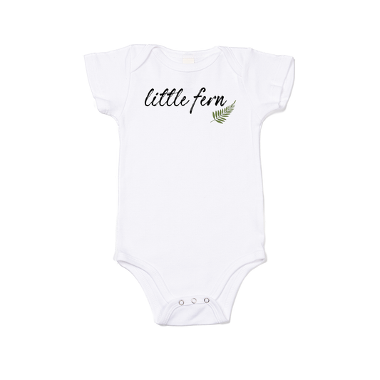 Little Fern - Bodysuit (White, Short Sleeve)