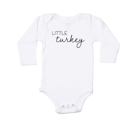 Little Turkey - Bodysuit (White, Long Sleeve)