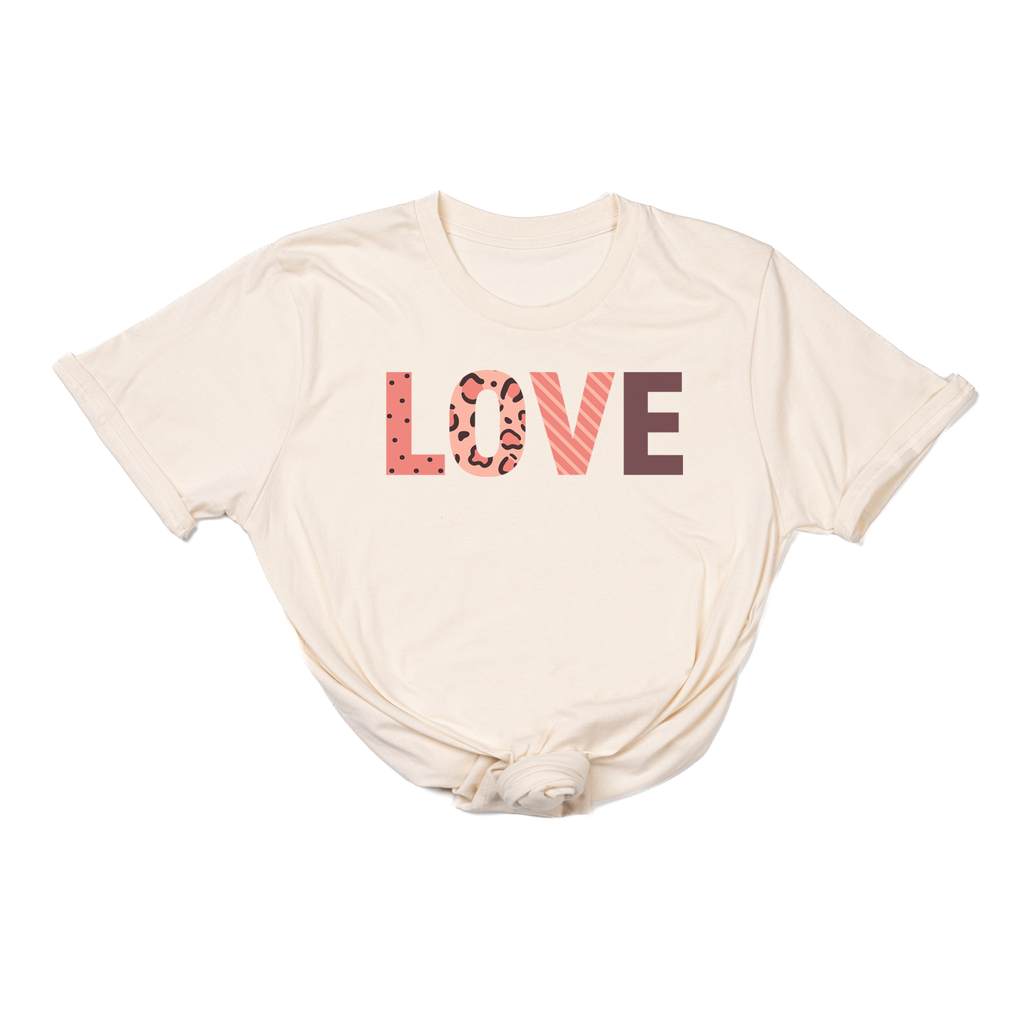 LOVE (Across Front) - Tee (Natural)
