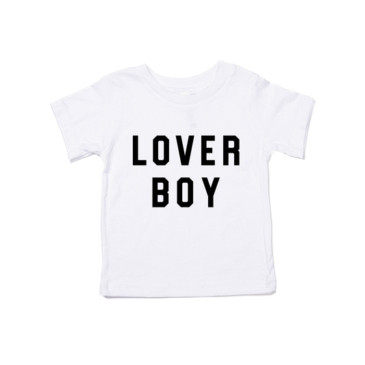 Lover Boy (Black) - Kids Tee (White)