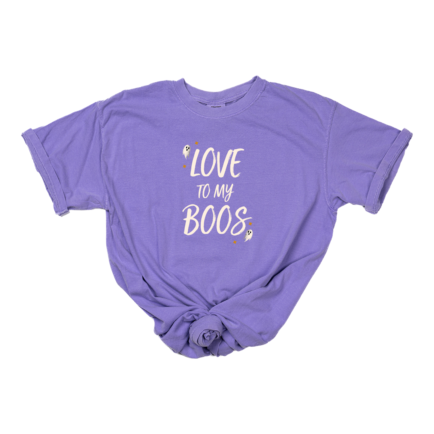 LOVE to my BOOS (Off White) - Tee (Lilac)