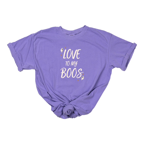 LOVE to my BOOS (Off White) - Tee (Lilac)