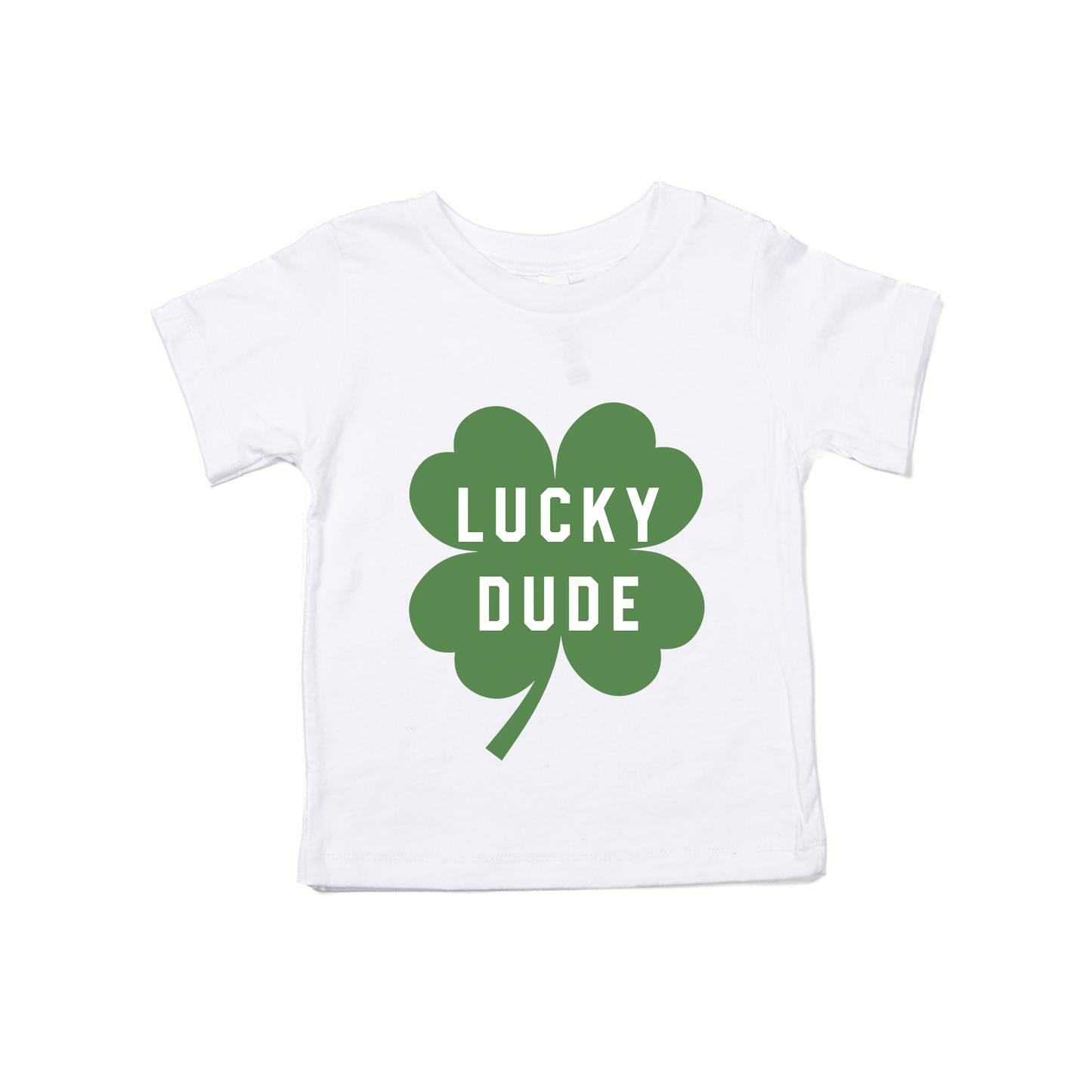 Lucky Dude (St. Patrick's) - Kids Tee (White)