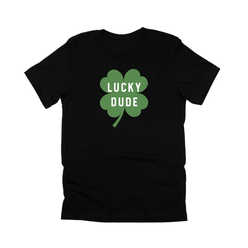 Lucky Dude (St. Patrick's,  Across Front) - Tee (Black)