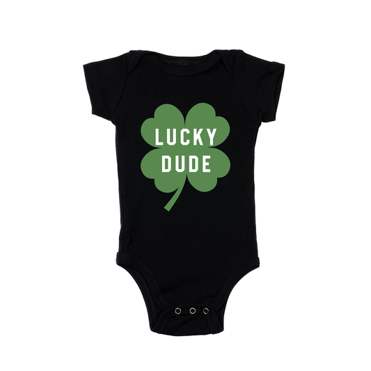 Lucky Dude (St. Patrick's) - Bodysuit (Black, Short Sleeve)
