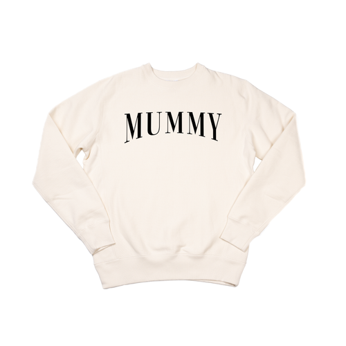 MUMMY (Black) - Heavyweight Sweatshirt (Natural)