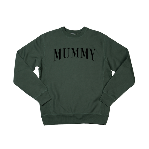 MUMMY (Black) - Heavyweight Sweatshirt (Pine)