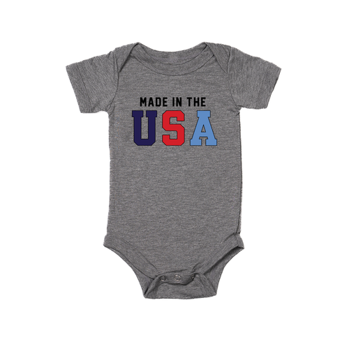 Made in the USA - Bodysuit (Gray, Short Sleeve)