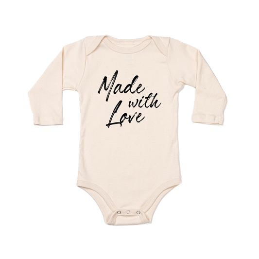 Made with Love - Bodysuit (Natural, Long Sleeve)